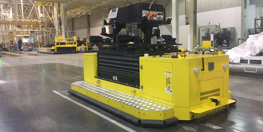 automotive manufacturing assembly line AGV application